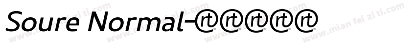 Soure Normal字体转换